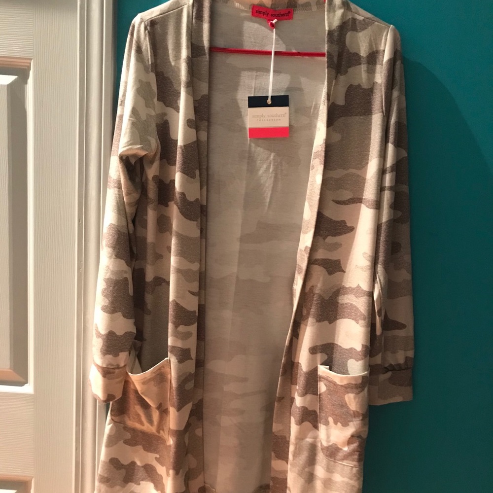 NWT Simply Southern Camo Cardigan Small-Med